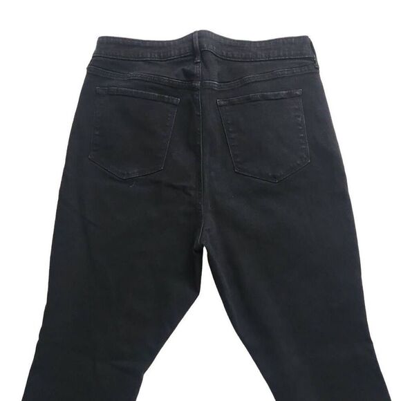 Old Navy Women's Size 16 Short Black High Rise Straight Jeans - Picture 3 of 6
